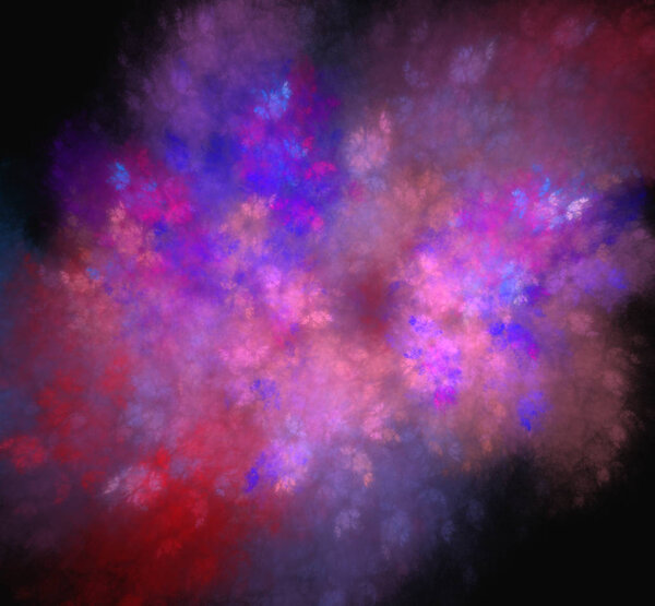 Purple blue pink texture.Fantasy fractal texture. Digital art. 3D rendering. Computer generated image