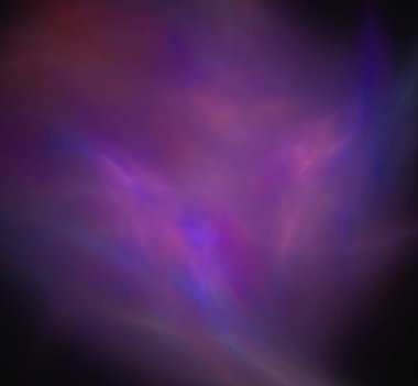 Bulanık mor mavi bulut. Fantezi fraktal doku. Dijital sanat. 3D render. Oluşturulan bilgisayar görüntü