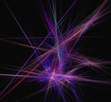 Mor mavi çizgiler arka plan. Fantezi fraktal doku. Dijital sanat. 3D render. Oluşturulan bilgisayar görüntü