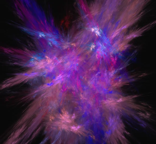Μπλε Και Μοβ Φράκταλ Ροζ Φαντασία Fractal Υφή Ψηφιακή Τέχνη — Φωτογραφία Αρχείου