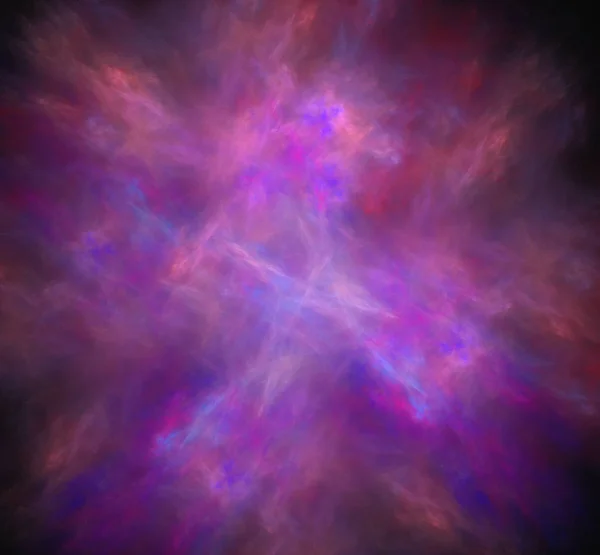 紫蓝色粉红色模糊 幻想分形纹理 数字艺术 计算机生成的图像 — 图库照片