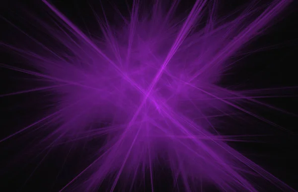 Líneas Púrpuras Fondo Negro Textura Fractal Fantasía Arte Digital Representación —  Fotos de Stock