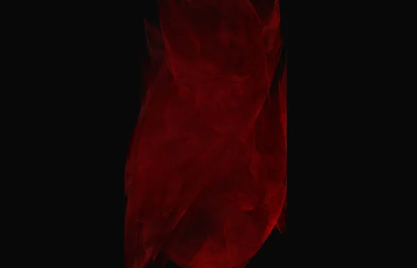 Κόκκινο Fractal Υφή Μαύρο Φόντο Φαντασία Fractal Υφή Ψηφιακή Τέχνη — Φωτογραφία Αρχείου