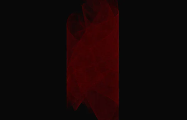 Siyah Zemin Üzerine Kırmızı Fraktal Doku Fantezi Fraktal Doku Dijital — Stok fotoğraf