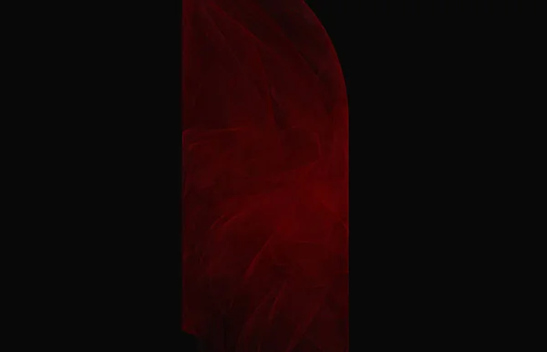Siyah Zemin Üzerine Kırmızı Fraktal Doku Fantezi Fraktal Doku Dijital — Stok fotoğraf