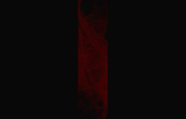 Red Fractal Texture Black Background Fantasy Fractal Texture Digital Art — Stock Photo, Image