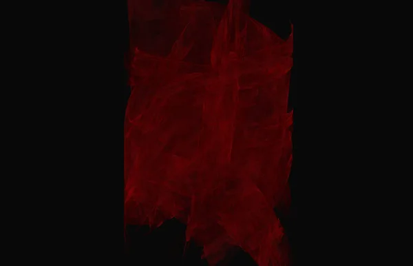 Texture Fractale Rouge Sur Fond Noir Texture Fractale Fantastique Art — Photo