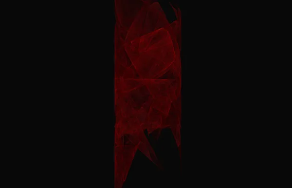 黑色背景上的红色分形纹理 幻想分形纹理 数字艺术 计算机生成的图像 — 图库照片