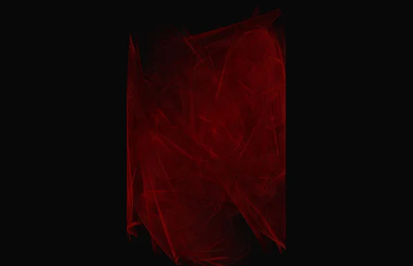 Fekete Háttér Piros Fraktál Textúra Fantasy Fraktál Textúra Digitális Művészet — Stock Fotó