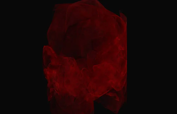 Κόκκινο Fractal Υφή Μαύρο Φόντο Φαντασία Fractal Υφή Ψηφιακή Τέχνη — Φωτογραφία Αρχείου