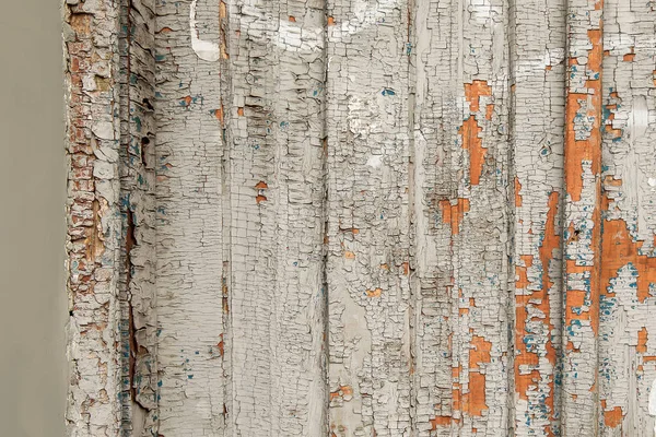 Stary Drewniany Płot Brąz Farba Tła Tekstury — Zdjęcie stockowe