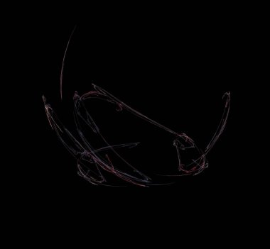 Mor kırmızı mavi çizgiler fraktal arka plan. Fantezi fraktal doku. Dijital sanat. 3D render. Oluşturulan bilgisayar görüntü