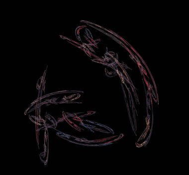 Mor kırmızı mavi model fraktal arka plan. Fantezi fraktal doku. Dijital sanat. 3D render. Oluşturulan bilgisayar görüntü