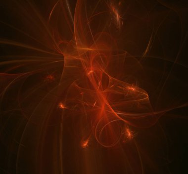 Kırmızı fraktal desen arka plan. Fantezi fraktal doku. Dijital sanat. 3D render. Oluşturulan bilgisayar görüntü