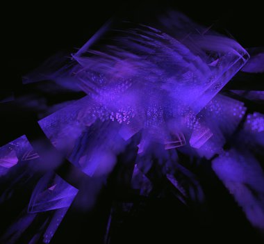 Mor mavi pembe doku. Fantezi fraktal doku. Dijital sanat. 3D render. Oluşturulan bilgisayar görüntü