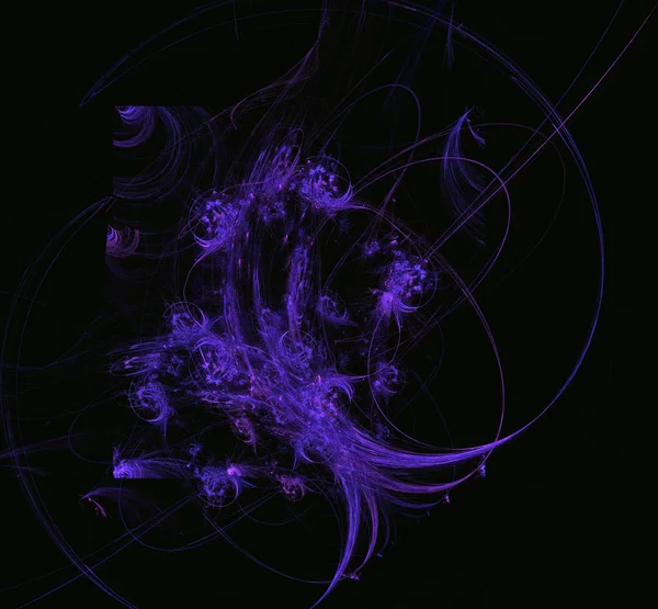 紫青ピンクのテクスチャです ファンタジー フラクタル テクスチャです デジタル アート レンダリング コンピューター生成画像 — ストック写真