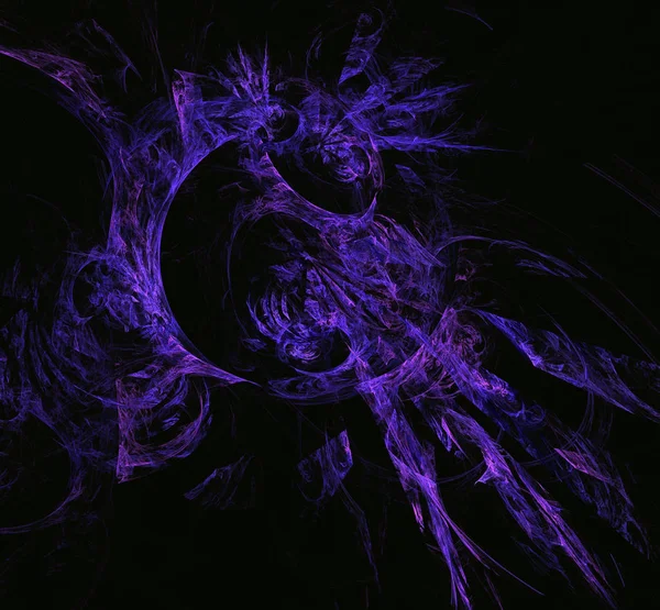 Purple gractal circle sphere. Fantasy fractal texture. Digital art. 3D rendering. Computer generated image