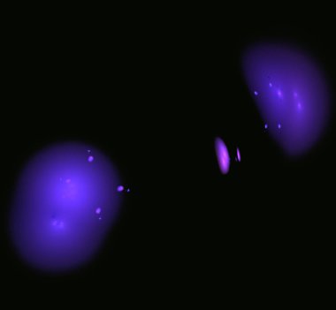 Mor Soyut Fraktal. Fantezi fraktal doku. Dijital sanat. 3D render. Oluşturulan bilgisayar görüntü