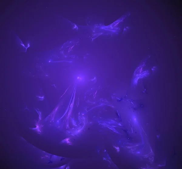 Purple Blured Glowing Fractal Background Fantasy Fractal Texture Digital Art — Stock Photo, Image