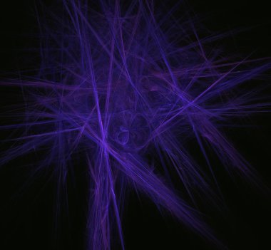 Mor fraktal daire küre. Fantezi fraktal doku. Dijital sanat. 3D render. Oluşturulan bilgisayar görüntü