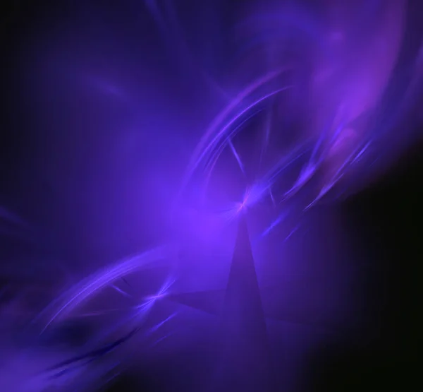 Violett Bläulich Glühender Fraktaler Hintergrund Fantasie Fraktale Textur Digitale Kunst — Stockfoto