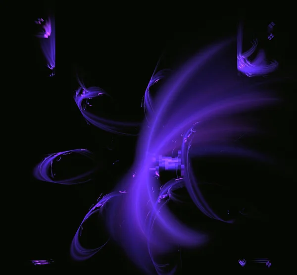Purple fractal circle sphere. Fantasy fractal texture. Digital art. 3D rendering. Computer generated image