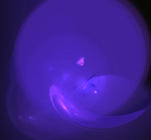 Purple Fractal Circle Sphere Fantasy Fractal Texture Digital Art Rendering — Stock Photo, Image