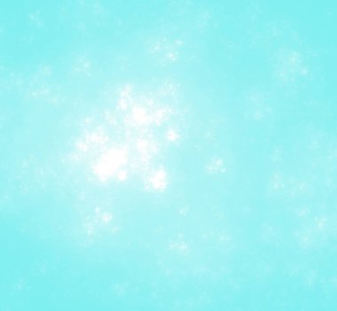 Mavi zemin üzerine beyaz fraktal desen. Fantezi fraktal doku. Dijital sanat. 3D render. Oluşturulan bilgisayar görüntü