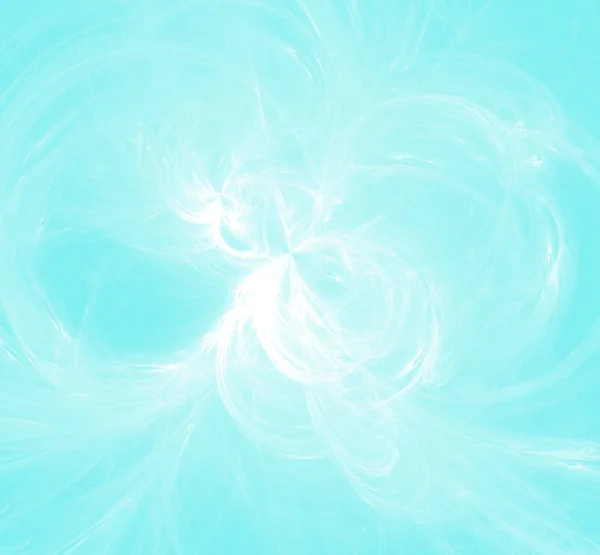 White fractal pattern on blue background. Fantasy fractal texture. Digital art. 3D rendering. Computer generated image