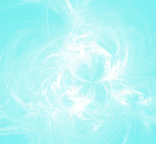 青の背景に白のフラクタル パターン ファンタジー フラクタル テクスチャです デジタル アート レンダリング コンピューター生成画像 — ストック写真