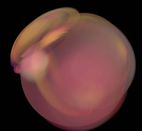 Brown Fractal Circle Sphere Fantasy Fractal Texture Digital Art Rendering — Stock Photo, Image