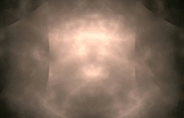 Αφηρημένη Θολή Fractal Λευκό Μαύρο Φόντο Φαντασία Fractal Υφή Ψηφιακή — Φωτογραφία Αρχείου