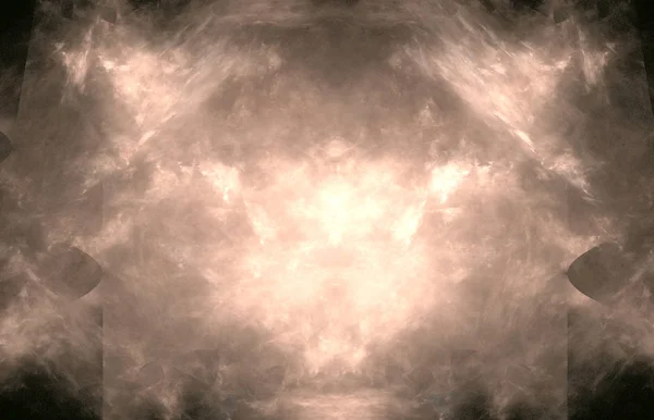 Αφηρημένη Θολή Fractal Λευκό Μαύρο Φόντο Φαντασία Fractal Υφή Ψηφιακή — Φωτογραφία Αρχείου
