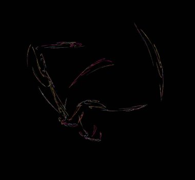 Kırmızı kahverengi turuncu soyut. Fantezi fraktal doku. Dijital sanat. 3D render. Oluşturulan bilgisayar görüntü