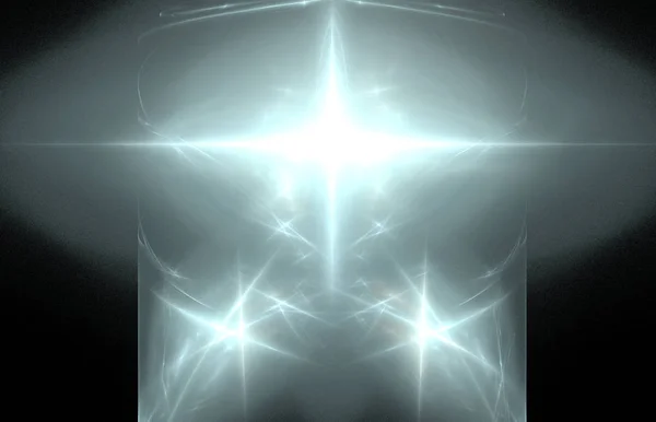 Light blue fractal glow. Fantasy fractal texture. Digital art. 3D rendering. Computer generated image.