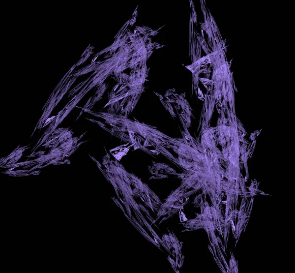 Violet Abstract Fractal Pattern Black Background Fantasy Fractal Texture Digital — Stock Photo, Image