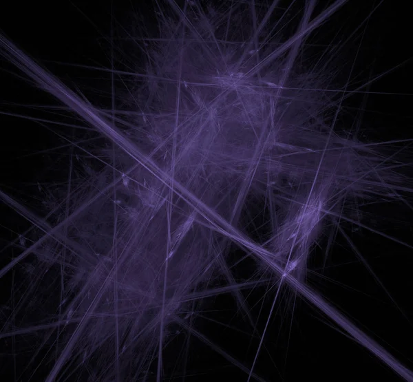 Violet Lines Fractal Black Background Fantasy Fractal Texture Digital Art — Stock Photo, Image