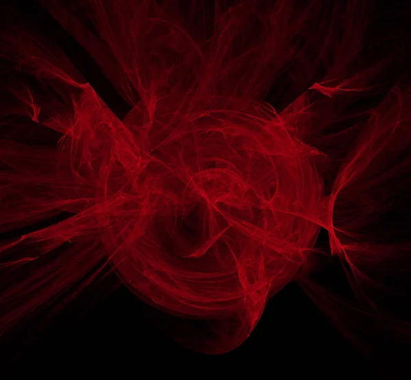 바탕에 빨간색 패턴입니다 판타지 프랙탈 텍스처입니다 디지털 예술입니다 렌더링입니다 컴퓨터 — 스톡 사진