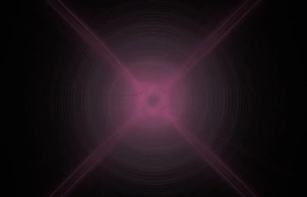 Pink Cross Swirl Abstract Fractal Black Background Fantasy Fractal Texture — Stock Photo, Image