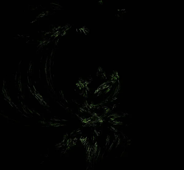 Grün Weißer Fraktaler Hintergrund Fantasie Fraktale Textur Digitale Kunst Darstellung — Stockfoto