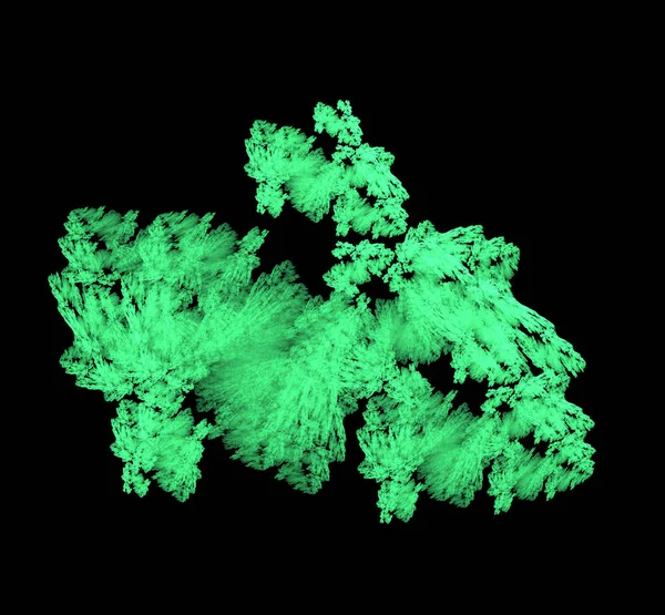 Абстрактний Зелений Фрактальний Фон Ufo Фантастична Фрактальна Текстура Цифрове Мистецтво — стокове фото