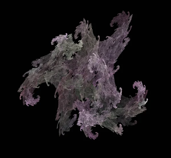 White Purple Fractal Background Fantasy Fractal Texture Digital Art Rendering — Stock Photo, Image
