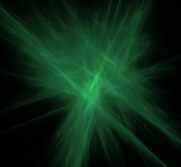 Ufo Linhas Verdes Fundo Fractal Textura Fractal Fantasia Arte Digital — Fotografia de Stock