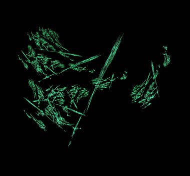 UFO yeşil fraktal desen arka plan. Fantezi fraktal doku. Dijital sanat. 3D render. Oluşturulan bilgisayar görüntü