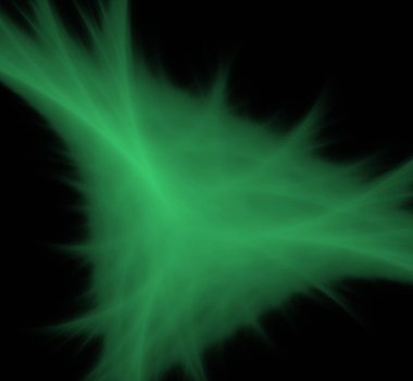 UFO yeşil fraktal arka plan bulanık. Fantezi fraktal doku. Dijital sanat. 3D render. Oluşturulan bilgisayar görüntü