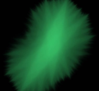 UFO yeşil fraktal arka plan bulanık. Fantezi fraktal doku. Dijital sanat. 3D render. Oluşturulan bilgisayar görüntü