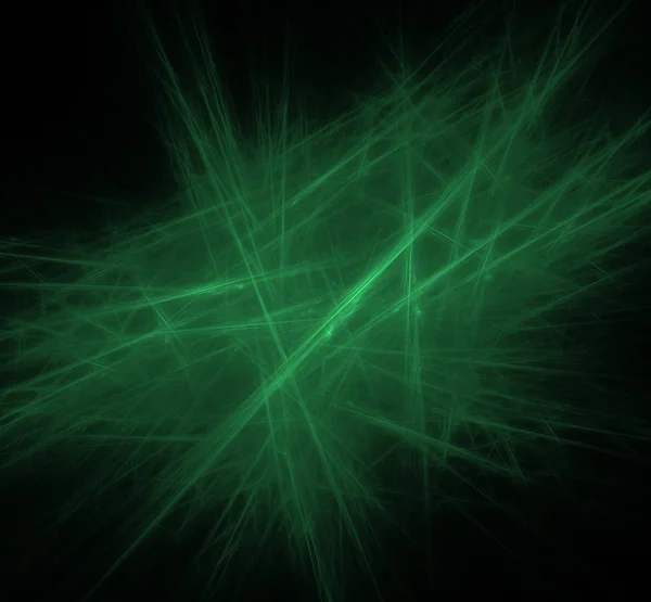 Ufo Green Lines Fractal Background Fantasy Fractal Texture Digital Art — Stock Photo, Image