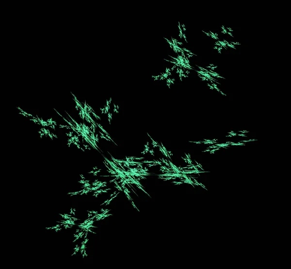 Ufo Zelená Fraktální Vzorek Pozadí Fantazie Fraktální Strukturu Digitální Umění — Stock fotografie