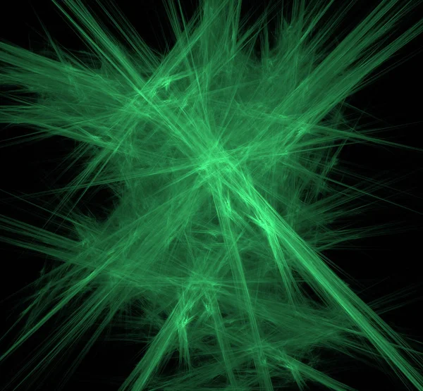 UFO yeşil çizgiler fraktal arka plan. Fantezi fraktal doku. Dijital sanat. 3D render. Oluşturulan bilgisayar görüntü