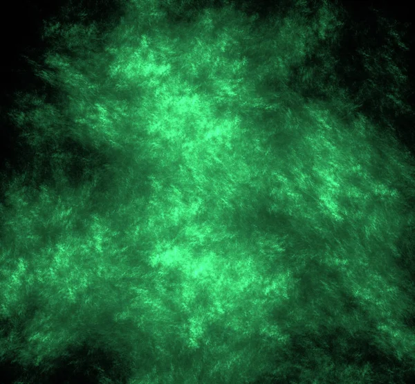 UFO yeşil fraktal arka plan bulanık. Fantezi fraktal doku. Dijital sanat. 3D render. Oluşturulan bilgisayar görüntü